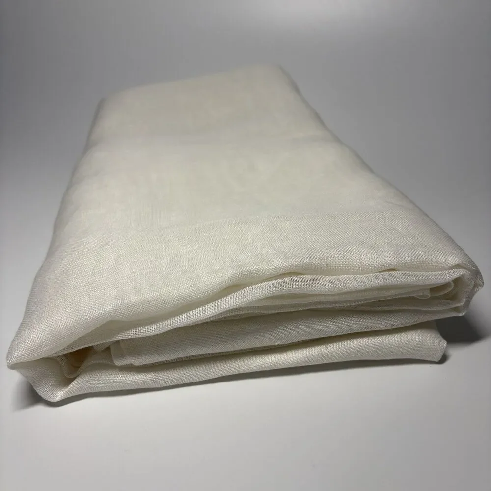 Restoration Hardware Sheer Belgian Linen Drapery 50